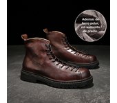Botas de cuero de alta gama para hombres zapatos de piel de vaca pura zapatos altos de piel de vaca de primera capa