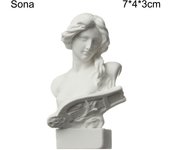 Nordic Celebrities Desktop Ornament Drawing Practice Greek Mythology Famous Sculpture Gypsum Bust Portraits Plaster Statue