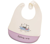 Silicone baby carrier waterproof drooling banana carrier cartoon feeding soft edible apron baby adjustable chest towel