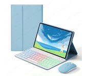 Spanish Keyboard for Xiaomi Redmi Pad SE 11 Inch 2023 Rainbow Backlit Keyboard Tablet Case