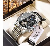 Reloj mecánico automático para hombres waterproof reloj luminoso