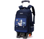 Mochila con ruedas para niños Escuela primaria niño maleta con ruedas mochila Escalada impermeable