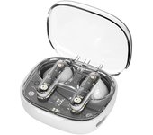 VAORLO LED Digital Display Transparent Wireless Bluetooth 5.3 Earphones Headphones With 9D Surround Sound Quality Hifi Earbuds