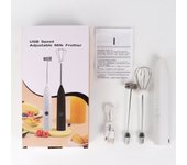Wireless Electric Milk Frother Whisk Kitchen Egg Beater USB Rechargeable Handheld Coffee Blender Mixer Foamer Food Blender