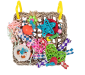 Safe Parrot Swing Toy Colorful Five-Pointed Star Cage Cage Five-Pointed Colorful Bird Swing Chewing Toys