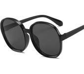 Gafas de sol clásicas de lujo con montura grande para mujer, gafas de sol con gradiente redondo Vintage de plástico a la moda de diseñador de marca, gafas Uv400