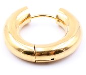 Alisouy 2pcs Black Rose Gold Color Tone Stainless Steel Hoop Earrings Round Loop Earring Men Women Big Size Hyperbole Jewelry