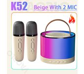 Máquina de Karaoke con micrófono Bluetooth inalámbrico, conexión a TV, teléfono móvil, reunión familiar, Camping, fiesta familiar, Navidad, K52