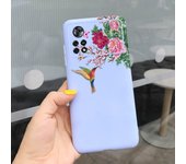 For Xiaomi Poco X4 Pro 5G Case Fashion Feather Painted Silicone Cover For Xiaomi Poco M4 Pro 4G Funda Soft Coque PocoX4 Pro Bags