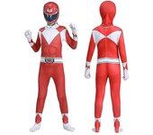 Adult Kids Power Rangers Mighty Morphin Cosplay Jumpsuit Party Fancy Suit
