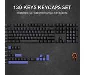 189 PBT Double-Shot Black Grey ISA Profile Keycaps Key Cap For MX Switches Womier Gk61 Anne Pro 2 Nical Gaming Keyboard
