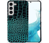 Funda de cuero genuino para Samsung Galaxy S22 S23 S21 S20 Ultra Plus S10 Note 20 10 A53 funda trasera de teléfono con patrón