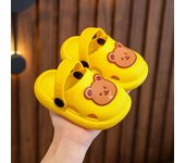 Zapatillas de los niños de verano de las niñas linda fruta interior de fondo suave antideslizante niño bebé bolsa de hogar cabeza sandalias agujero zapatos