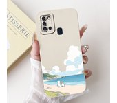 For Samsung Galaxy A21s Case A217 SM-A217F Cover Cute Panda Cartoon Camera Protection Soft Funda For Samsung A21s SM-A217F Coque