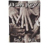 Bon Jovi Keep The Faith Gatefold Fleece Throw Blanket Perfect for for Boys & Girls Home Or Travel