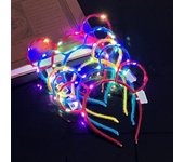 Luminous Hair Hoop LED Rabbit Ears Headband Concert Support Decoration Light Flashing Glowing Cat Ears Hair Band