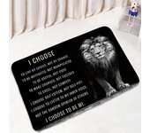 Black Lion Shower Curtain Set Wild Animal Motivational Quote Bathroom Curtains Non-Slip Bath Mat Rug Toilet Lid Cover Home Decor