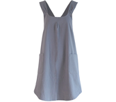 Women Cotton Linen Cross Back Apron Japanese Housework Baking Wrap korean Florist Dress Solid Color Garden en Apron
