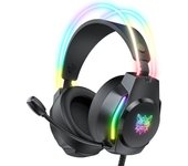 Gaming Headset Wired Headphones Player PC PS4 with RGB Light HD Flexible Microphone Earphone for Xbox PS5 Computer Games