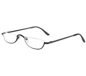Metal spring hinge reading glasses, crescent shaped, half frame, ultra light resin, vision care+1.00~+4.0 diopter, new