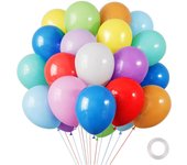30PCs Mixed Colors Macaron Theme Balloons Pastel Rainbow Balloons Macaron Balloons Multi Color Balloons Party Decorations