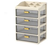 Transparent Desktop Drawer Storage Box with Drawer Large Capacity Cosmetic Storage Box Space Saving Dust-proof Drawer Box