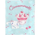 Cinnamoroll Flannel Throw Blanket,Cherry On Top