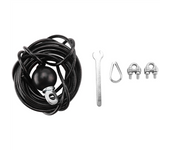 400cm Home Gym Fitness LAT Pulldown Cable Replacement, Adjustable Length for Pulley System Cable Machine