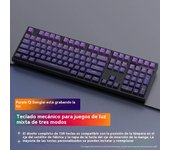 H108 Teclado Mecánico Tri-modo 2.4G Bluetooth inalámbrico con cable luz mixta hot-swappable hogar negocio periféricos