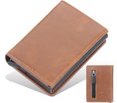 Cartera de Cuero de Calidad para Hombre, Cartera RFID Antirrobo, Billetera para Hombre,regalos para hombres