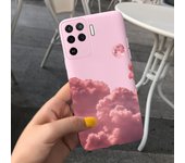 For Oppo A94 4G Case Oppo A94 5G Back Cover Shockproof Matte Luxury Soft TPU Silicone Bumper Shell On OppoA94 5G Black Rose Capa