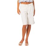 Women's Summer Short Denim Pants Solid Color Straight Leg Cargo Jean Knee Length Shorts with Pockets Y2K Retro Streetwear