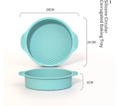 Molde de silicona 3D para pasteles, herramienta de decoración para repostería DIY, herramientas para hornear pasteles, sartén de tubo acanalado de cocina, utensilios para hornear, accesorios para Airfryer