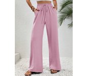 New autumn and winter versatile solid color floor length wide leg pants casual pants