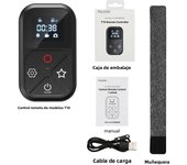 TELESIN T10 Bluetooth Remote Control for GoPro Hero 11 10 9 8Max with Wrist Band 80M Wireless Smart Remote For GoPro Accessories