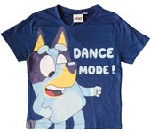Camiseta niño Bluey azul con certificado GOTS  Bluey Merchan-Store
