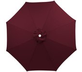 Toldo de Repuesto para Sombrilla de 8 Pies Y 8 Costillas - Cubierta Impermeable y Anti-Ultravioleta para Muebles de Exterior