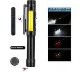 Multifunctional 4 in 1 LED Super Bright Flashlight 365nm UV Flashlight USB Charging With Tail Magnet Flash COB Floodlight Torch