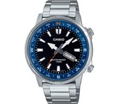 Reloj de pulsera CASIO Collection - MTD-130D-1A2 correa color: Gris plata Dial Negro Hombre