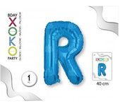 Globo Foil, Letras En Color Azul Con Tamaño De 40cm. #Xoko Party #Globo
