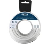 EDM Carrete Manguera Tubular 3x1mm Blanca 10m - EDM - 28132 Manguera Material Eléctrico Cable Eléctrico