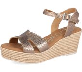Shoes Cuñas Y Alpargatas marca Oh! My Sandals para mujer en color metalizado