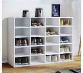 Mueble zapatero con baldas de madera Zapatero Cajonera Cómoda 20 compartimentos Hinsol L Mueble zapatero con baldas de madera Zapatero Cajonera Cómoda 20 compartimentos Hinsol L