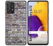 Tumundosmartphone Funda Gel Tpu para Samsung Galaxy A72 diseño Ladrillo 02 Dibujos