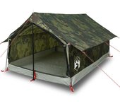 vidaXL Tienda de campaña para 2 personas impermeable camuflaje