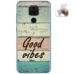 Tumundosmartphone Funda Gel TPU Xiaomi Redmi Note 9 Diseño Madera 01 Personalizada