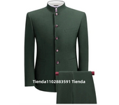 XS-5XL Formal Men's Busines 2 Pieces Blazer+Pants Stand Lapel Pants 2024 Mens Jacket Flat Suit Slim Fit Coat Groomsmen Party