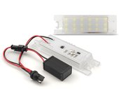 2pcs LED Number License Plate Light for Opel Astra K J H Corsa D E C Meriva A B Vectra C Zafira B Insignia Adam or Vauxhal White