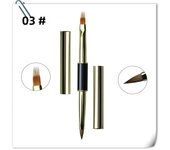Dual End Nail Art Stripes Lines Liner DIY Painting Brush Liquid Powder Acrylic UV GEL Extension Builder French Drawing Pen