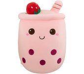 Peluches de Boba, almohada gigante de Plush de Boba para Amantes de Boba (Rosa, 24 cm)